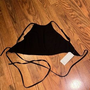 Black crop top